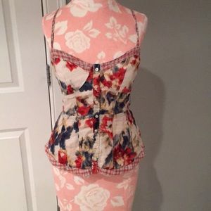 ✨Fitted patterned tank top